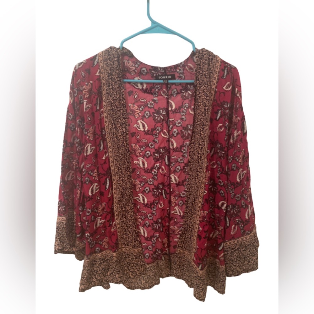 TORRID pink shawl, cardigan, throw